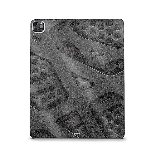 Image of MightySkins Carbon Fiber Skin Compatible with Apple iPad Pro 12.9 inch M2 6th Gen (2022) Full Wrap Kit - Tech Wave | Protective, Durable Textured Carbon Fiber Finish | Easy to Apply | Made in The USA