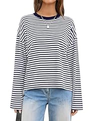 Navy White Striped