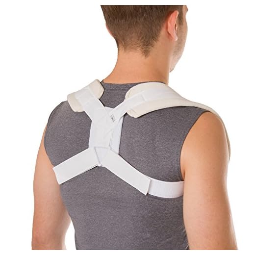 BraceAbility Figure 8 Clavicle Brace & Posture Corrector | Broken Collarbone Sling for Injuries & Fractures, Shoulder Support Strap for Upper Back Straightening (Large)