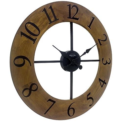 Presentime-Co-Vintage-Farmhouse-Series-Antique-Royal-Barnwood-Clock-Approx-195-inch-Vintage-Arabic-Numerals-with-Weathered-Barnwood-Wall-Art-and-Timpiece-for-Farmhouse-Decoration Presentime Co Vintage Farmhouse Series Antique Royal Barnwood Clock Approx 195 inch Vintage Arabic Numerals with Weathered Barnwood Wall Art and Timpiece for Farmhouse Decoration