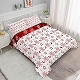 Syhi Qlty Bettdecke 135x200 4 Jahreszeiten, Weihnachten Vierjahreszeiten Steppdecke Ganzjahresdecke...