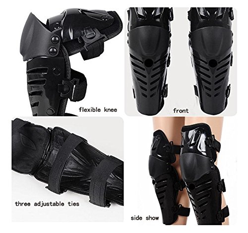 image for Baselay 1 Pair of Motorcycle Knee Shin Guard Pads Three Sections Breat