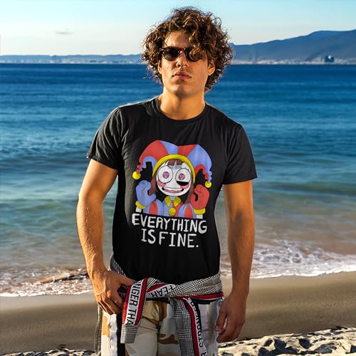T-Shirt Digital Girl Circus Boy Pomni Sleeve Everything Gift for Men is Family Fine Women Unisex Friend Multicoloured2