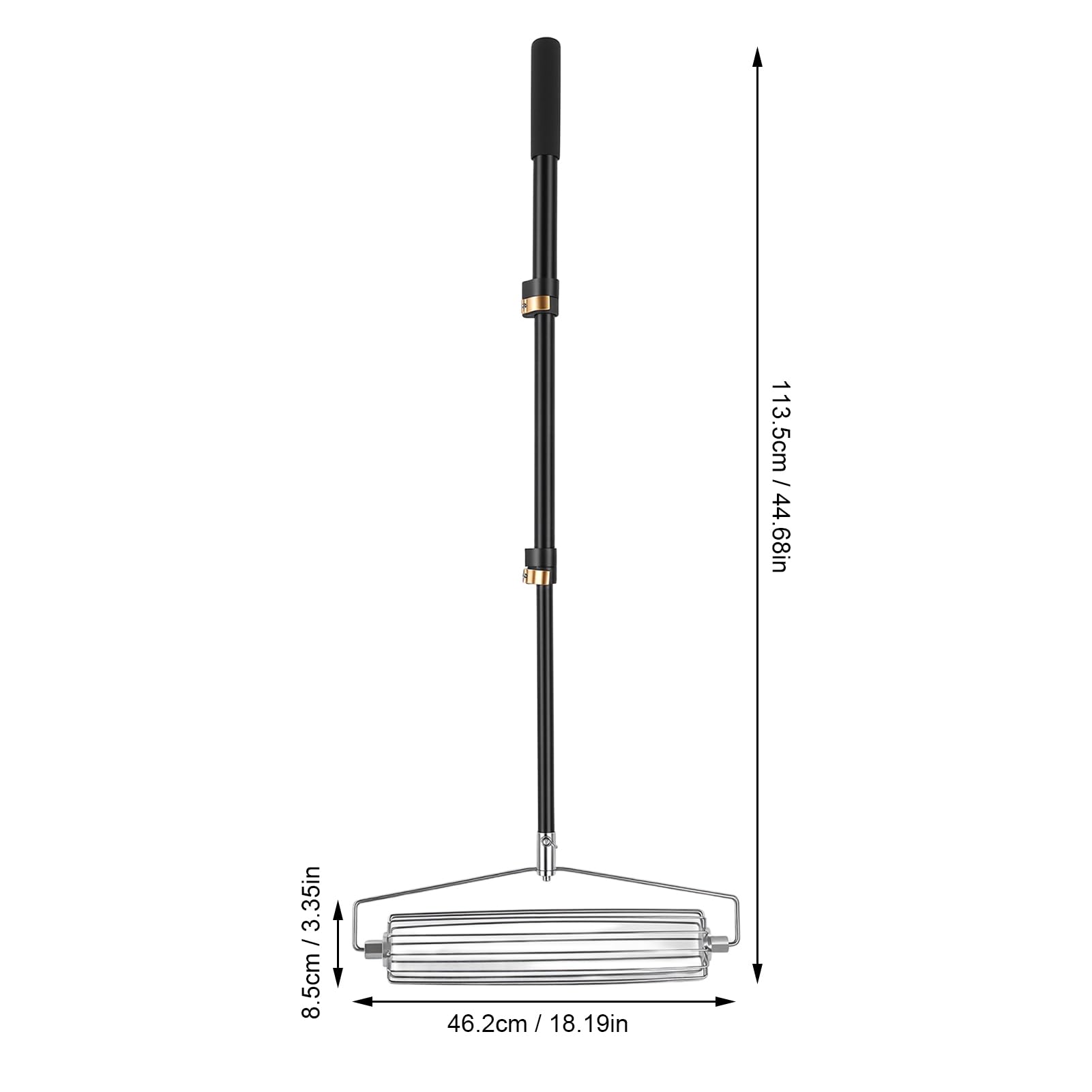 VBESTLIFE Rastrillo de Trampa de , Simulador de Búnker de Trampa de de Golf de Acero Inoxidable, Poste Ajustable, Rastrillo de Búnker para Pista de Salto de Altura y Campo de Golf de