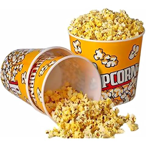 Novelty Place Recipiente Plástico para Palomitas Estilo Retro (Paquete de 6) Cover