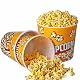 Popcorneimer im Retro-Stil aus Kunststoff für Filmabende – 3er Set