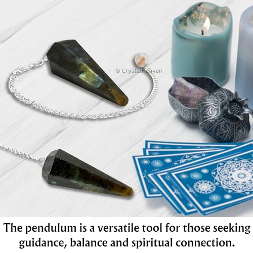 Image of Certified Labradorite Pendulum Dowsing Tool