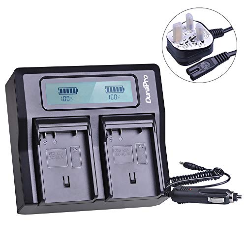 DuraPro Rapid LCD Dual Battery Charger for Nikon EN-EL15 EN-EL15A; Nikon D7000/D7100/D600/D800/D800E/1 V1 DSLR Camera Batteries