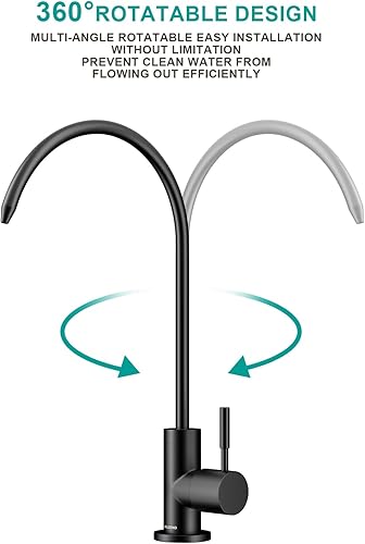 Miniatura 7 de Grifo de ósmosis inversa de latón, sistema de filtro de agua para fregadero, adecuado para la mayoría de sistemas de ósmosis inversa o filtración de
