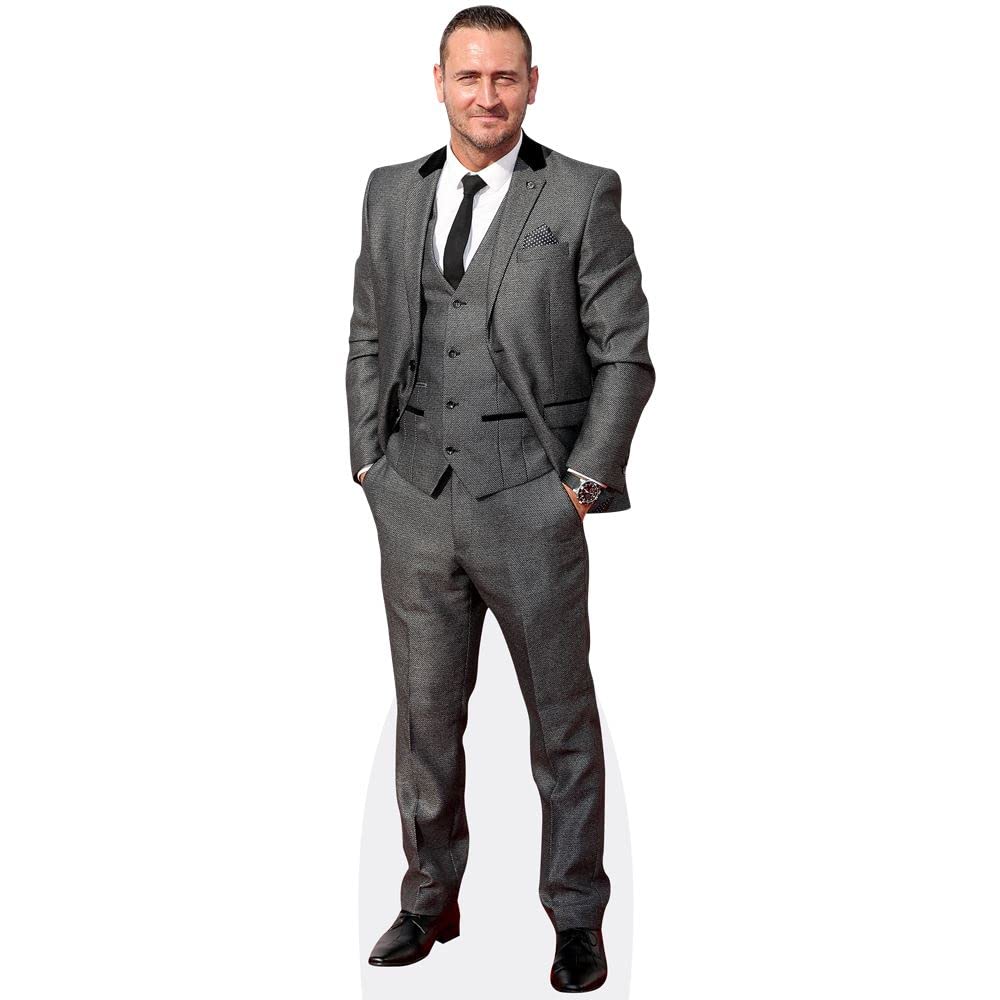 Celebrity Cutouts Mini Size Cutout Will Mellor (Grey Suit)
