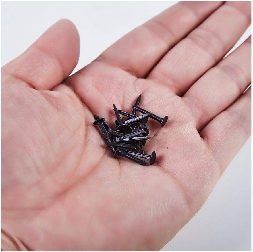 Clavos surtidos para madera, alfileres para panel, clavos de hierro cuadrados para picos, 90 piezas - 10 mm miniatura 3