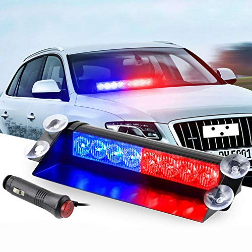 DOOK LED del estroboscópico del Coche Luces de Advertencia de Emergencia de la policía lámpara de Las Luces Que Destellan con 4 ventosas, para el Carro de Remolque del vehículo Autocaravana