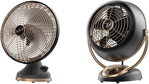 Vornado Silver Swan Alchemy - Ventilador vintage oscilante, Gunmetal & VFAN Alchemy Vintage, Gunmetal