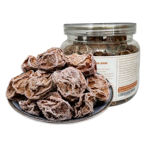 Salty and Sweet Dried Plum8.7oz Crack Seed Plum Preserved Fruit,Sweet and Sour Plum Preserved Fruit Dried Plum Salty and Sour Plum , Plum meat 228gPlums Dried