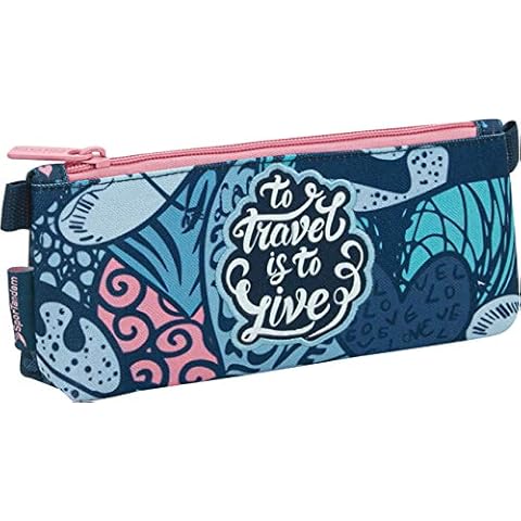 Privata Live School Organizer Case | Thick Metal Zipper Case, Large Rectangular Capacity Case with Single Compartment Pocket - Measures 21 x 9 x 5 cm Cover