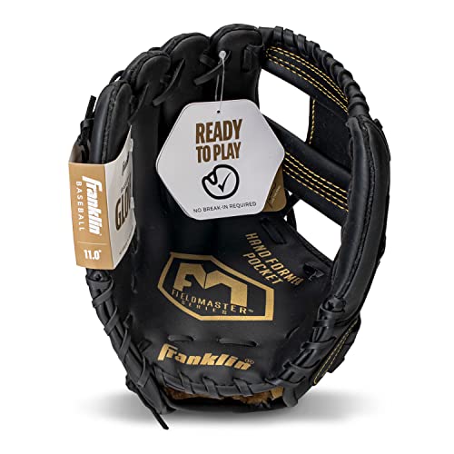 image for Franklin Sports Baseball + Softball Glove - Field Master Baseball + So