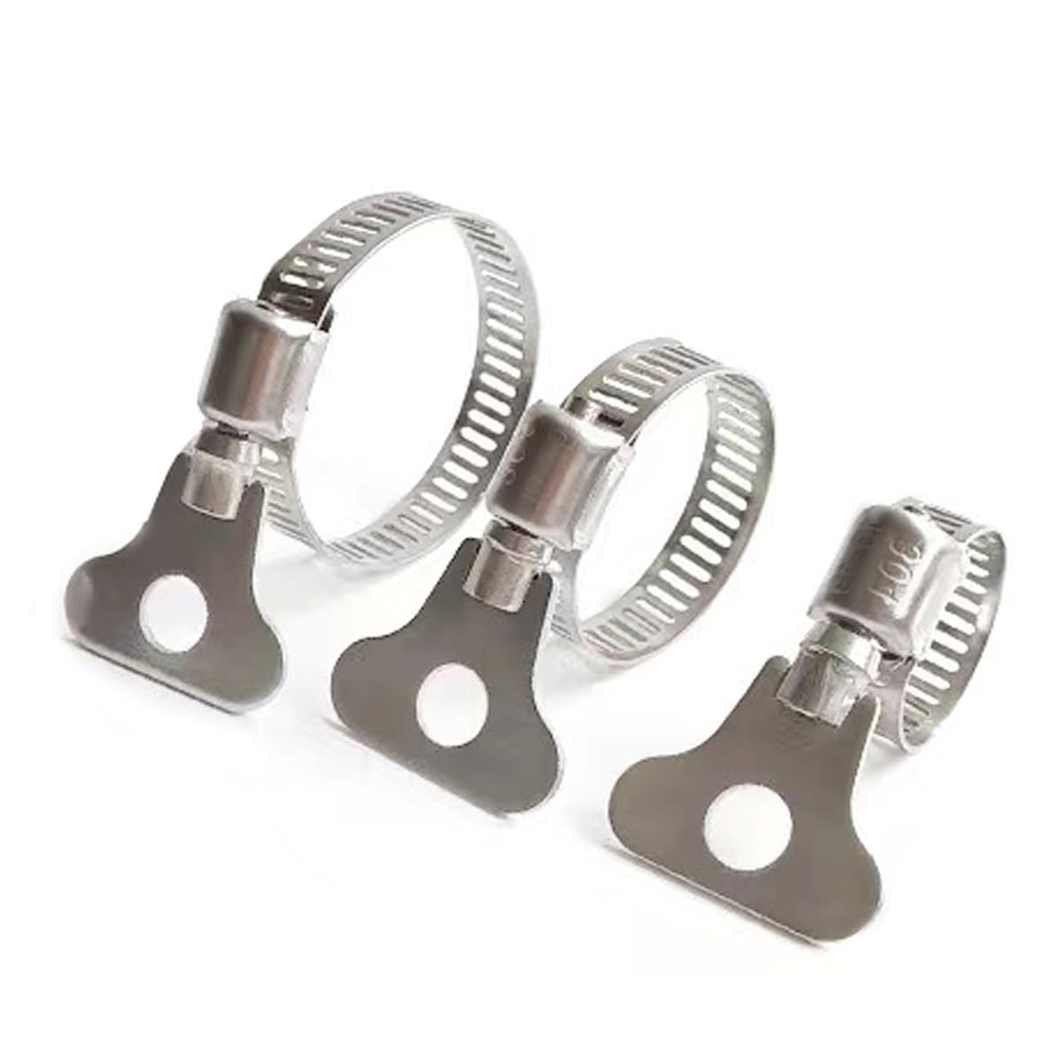 Pack De 2 Abrazaderas De Manguera SKIR'CO | Acero Inoxidable, Ajustable 60-80 Mm | Para Coche, Industria