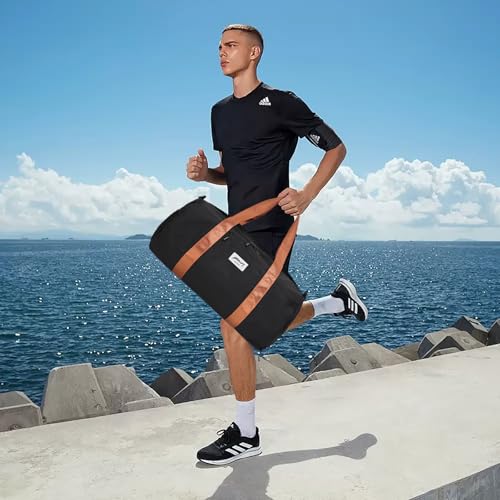 BE SMART Waterproof Mens Gym Bag with Shoe Compartment, Duffle Bags with Wet Pocket for Men, Lightweight Large Sport Duffel Option for Overnight Weekender, Fitness, Swim, Boxing,Travel3