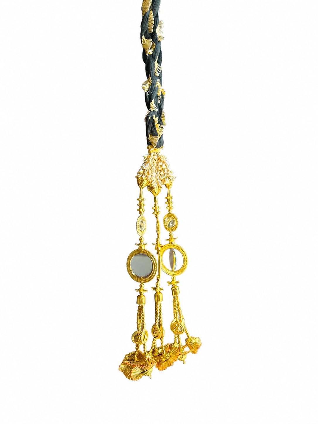 Photo 1 of Punjabi Paranda Hair Accessory - Patiala Shahi Braid Tassel Extension