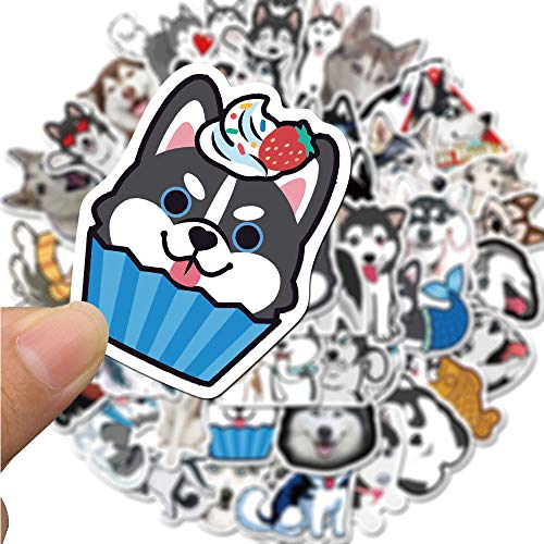 50 Pcs Husky Stickers for Kids Teens Adults Boys Girls Gift,Stickers Pack for Laptop,Skateboard,Luggage,Car,Bike - Image 3