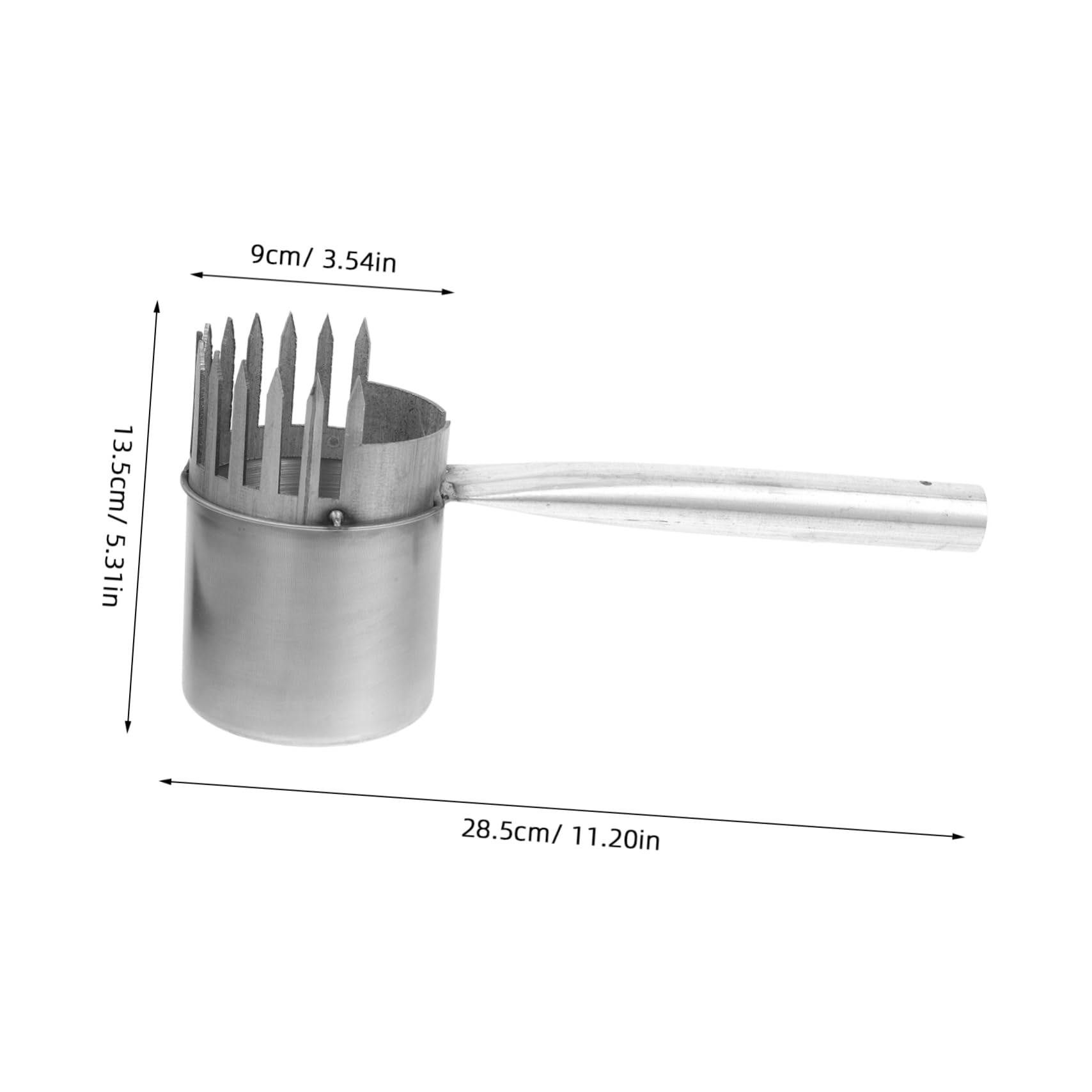 Holibanna Fruit Artifact Berry Harvest Tool Fruit Picker Head Basket Garden Fruit Picker Tools The Fruit Picker Attachment Reacher Lingonberries Picker Blue Seniors and Iron Silver