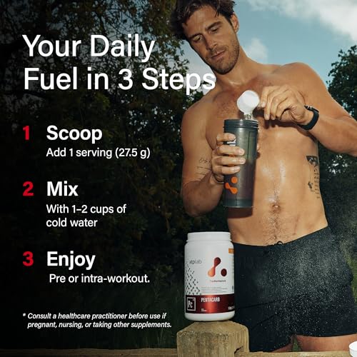 Image of ATP LAB Pentacarb 1.1kg Powder 40-Servings - Mango and Pineapple Flavor, Carbohydrate and Electrolyte, Energy and Endurance, Ideal for Post-Workout Recovery, Easy Mixing Formula for Active Lifestyles