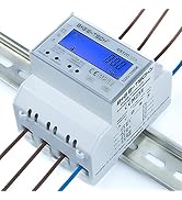Stromzähler [DS100] 3 Phasen Zweirichtungs- Drehstromzähler für Hutschiene mit RS485 Modbus-RTU, ...