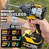 GoYwato Cordless Impact Driver 2655In-lbs(300N·m) - 21V 1/4" Hex Chuck Brushless Hand Impact Driver With 2 x 4.0Ah Battery & Charger & 14 x Sockets Set & 10 x Screwdriver Bits for Home Projects & DIY