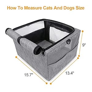 Collapsible-Dog-Travel-Car-Seat-Top-Cover-Dog-Car-Carrier-with-Reinforce-Metal-Frame-Construction-Cage-Safer-Seatbelt-Vehichels-Bags-for-Small-Medium-Puppy-Cat-up-to-15-lbs - Cucciolini Doodles   Collapsible-Dog-Travel-Car-Seat-Top-Cover-Dog-Car-Carrier-with-Reinforce-Metal-Frame-Construction-Cage-Safer-Seatbelt-Vehichels-Bags-for-Small-Medium-Puppy-Cat-up-to-15-lbs