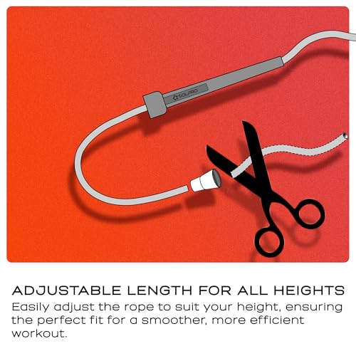Image of Solpro Aero Adjustable Jump Rope Skipping Rope for men, women, kids, boys, girls | Unisex, Tangle-Free, Durable, Ideal for fitness, cardio, agility & home workouts