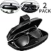 2 Packungen Auto Brillenhalter Sonnenblende Brillenetui, Universal Automotive ABS Brillenhalter Schutzbox Clip Brillen Hartschalen-Aufbewahrungsorganisator mit Magnetverschluss, 2 Kreditkartenschlitze