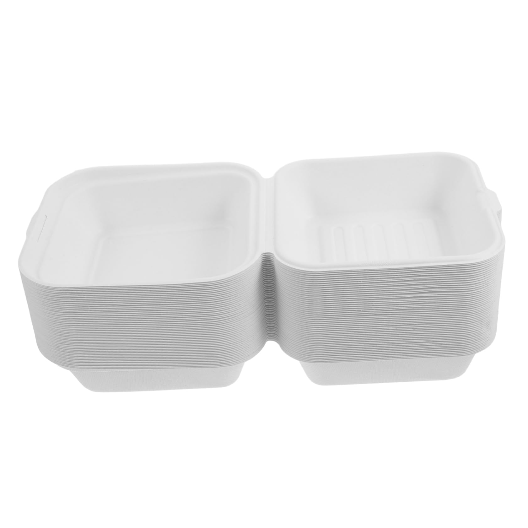 Alipis 50piezas Contenedor De Comida Desechable Tapa Unidades Para Llevar y Preparar