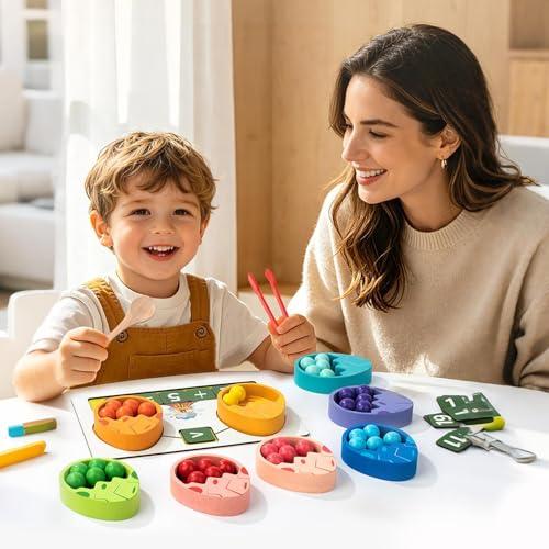 Jouets pour compter à la maison : perles de tri éducatives - 3