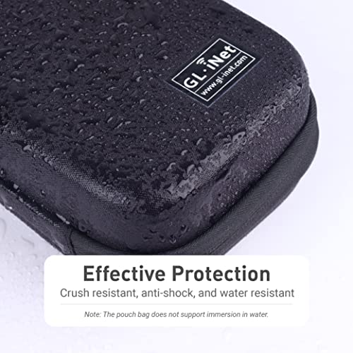 Image of GL.iNet Gadget Organizer Case for Travel Routers GL-AXT1800 / GL-MT3000 / GL-SFT1200 / GL-E750, Chargers, Cables, and Accessories, Sturdy & Durable Pouch, Hand-carry EVA bag, Anti-shock, Water Resistant
