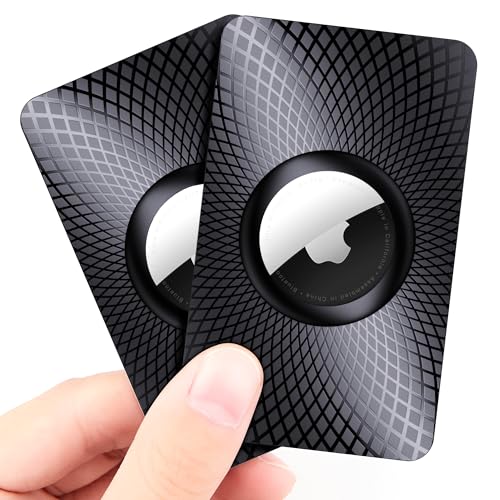GOCII Suporte para carteira AirTag, pacote com 2, capa ultrafina para Apple Airtag, porta-cartões Airtag para bolsa, mochila, bolsa de mão