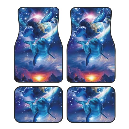Tapis de voiture dauphins de l'espace universels contre la saleté