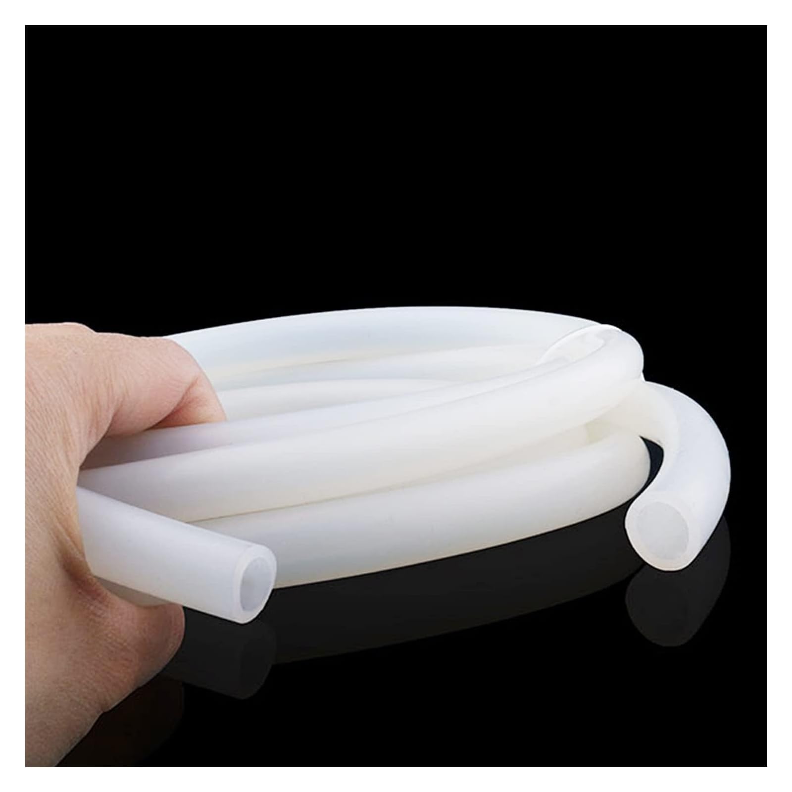 High Temp Resistant Flexible Silicone Tube， Silicone Hose White Multiple Sizes(8x11mm)