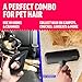 ChomChom Roller Detailer- Scraper for Pet Hair Remover and Lint - Great for CAR - Cat and Dog Hair Remover for Couch, Furniture, Carpet, Clothing and Bedding - Travel Multi-Surface Fur Removal Tool