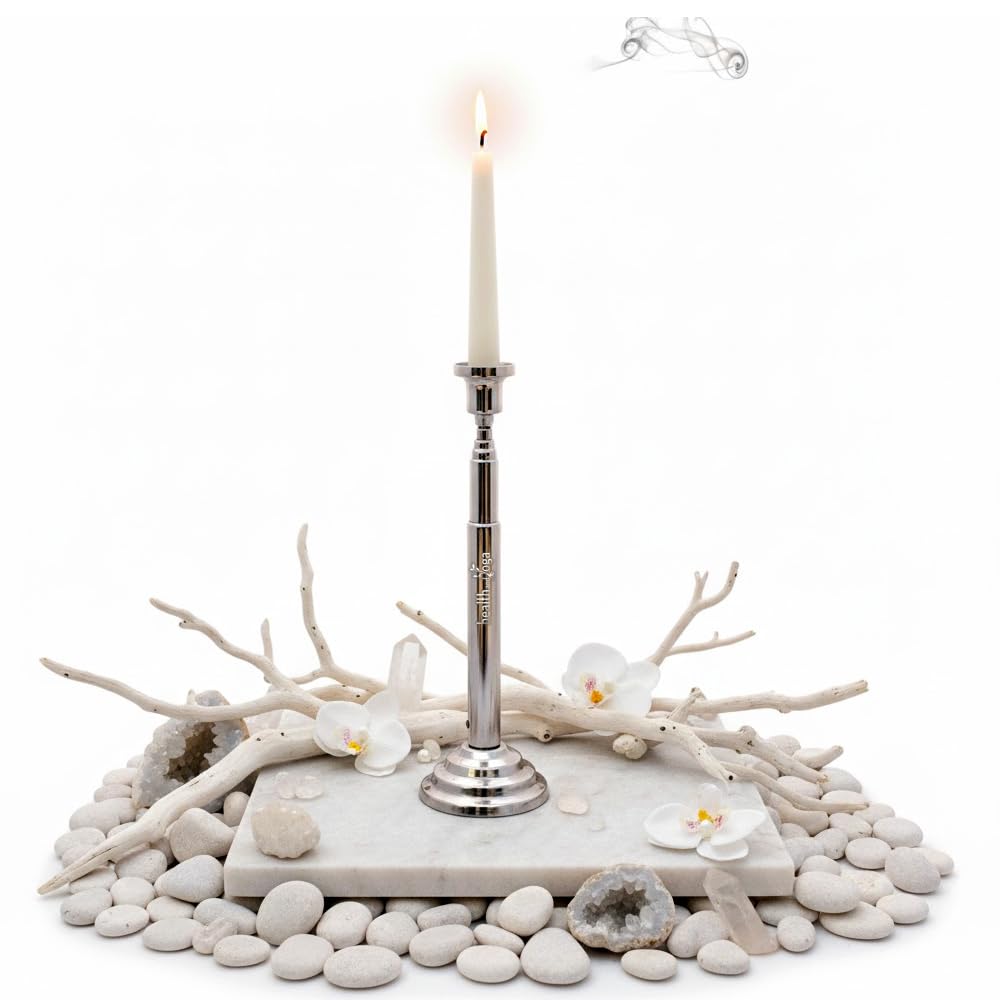 Buy HealthAndYoga® Steel Trataka Candle Stand – for 3rd Eye Focus