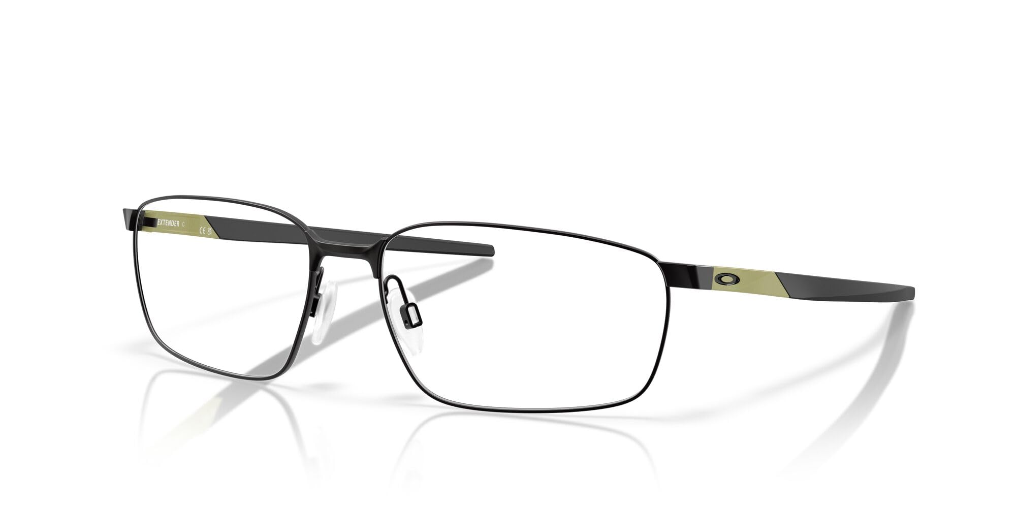 Oakley OX3249 - Rechteckiger Brillenrahmen für Herren, satiniertes Schwarz, Demo-Objektiv, 58 mm, Satinschwarz / Demoobjektiv, 58 mm