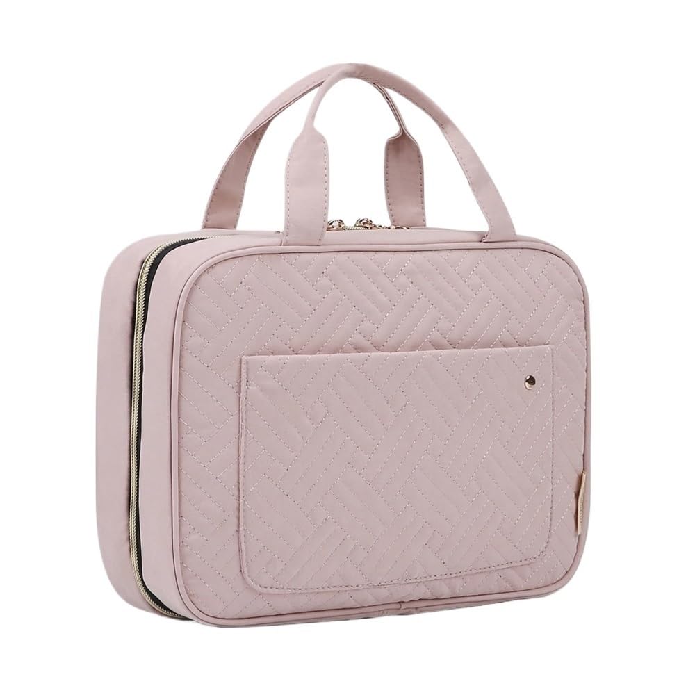 Multifunktions-Kosmetiktasche Hängender Kulturbeutel, Reise-Kosmetik-Organizer, Mehrfarbig, mehrere Größen(Pink-m)