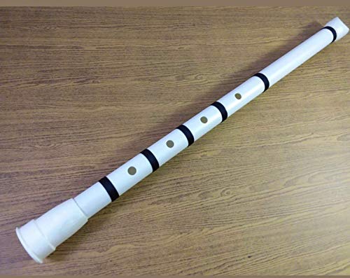 PVC Shakuhachi Japanese Flute 1.8 in D (Urban Model + Binding Black Nylon)