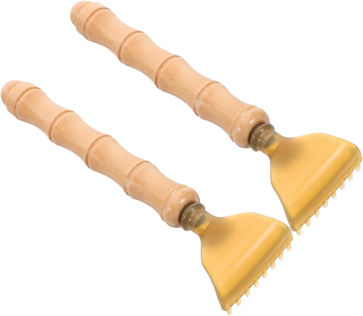 2Pcs Wooden Back Scratcher: Retractable Massage Tool for Men Women - Telescopic Body Scratching Stick - Portable Neck Massager for Living Room