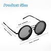 Lombell Adjustable Sunglasses, Adjustable Tint Sunglasses with Built-in ND Filter, 1-9 Gears Rounded Polarized Glasses