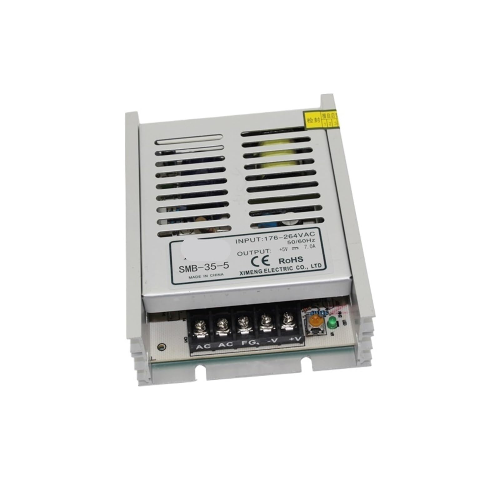 PWANUIGTE 35W 5VDC 7A Output Switching Power Supply AC Input SMB-35-5