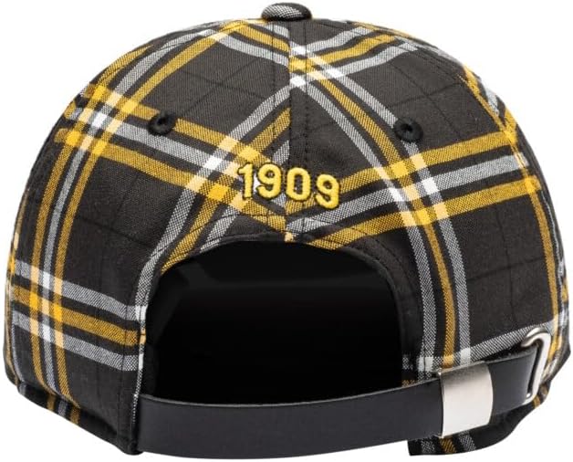 Fan Ink Borussia Dortmund - Mogul Premium Plaid Adjustable Hat Black and Yellow - Image 4