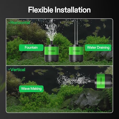 Image of VIVOSUN 660GPH Sub Water Pump for Fish Tank, Pond, Aquarium, Hydroponics (Pack of 2)