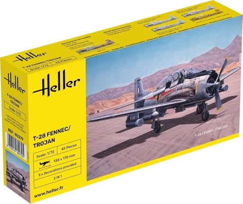 T-28 Fennec Trojan 1/72 France maquette plastique Platz HE80279 avion militaire de collection