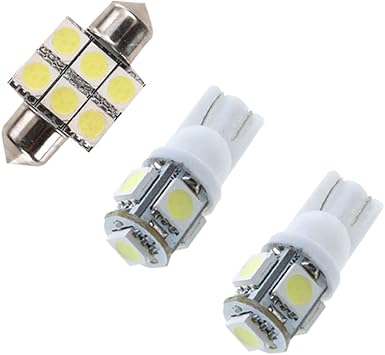 Car Led Interior Light Bulb for Vois MK3 Replacement Car Dome Light Bulb Kit 3pcs White