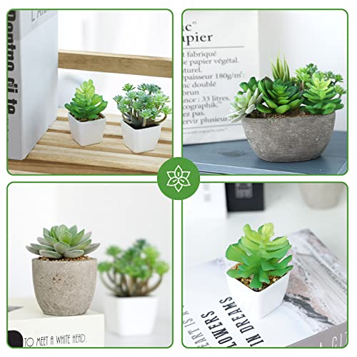Cewor 10Pcs Artificial Succulent Plants Faux Succulents Unpotted Fake Succulent Plants Premium Crafting Diy Floral Decor For Home Garden Office Party #TOP6